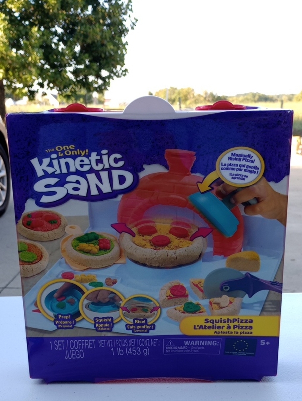 Kinetic Sand Squish Pizza Kids Toy - Colorful Playset New